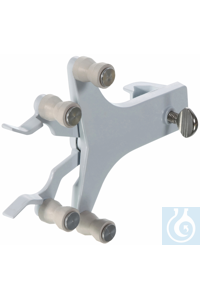 Burette Clamp Single aluminium diecasting*roller grips*capacity 0 - 20 mm
